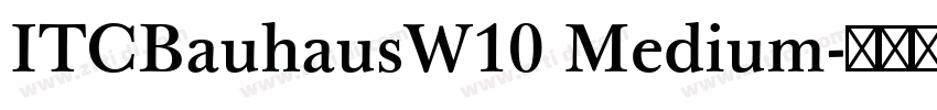 ITCBauhausW10 Medium字体转换 ITCBauhausW10 Medium字体转换